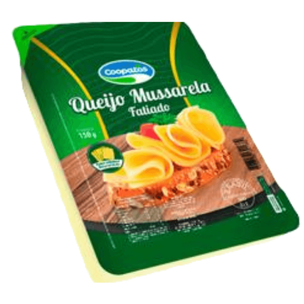 QUEIJO MUSSARELA COOPATOS FATIADO 150G cordeiro supermercado