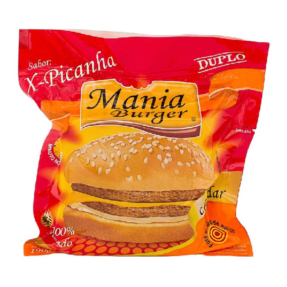 HAMBURGUER MANIA BURGER DUPLO PICANTE 190G - Cordeiro Supermercado