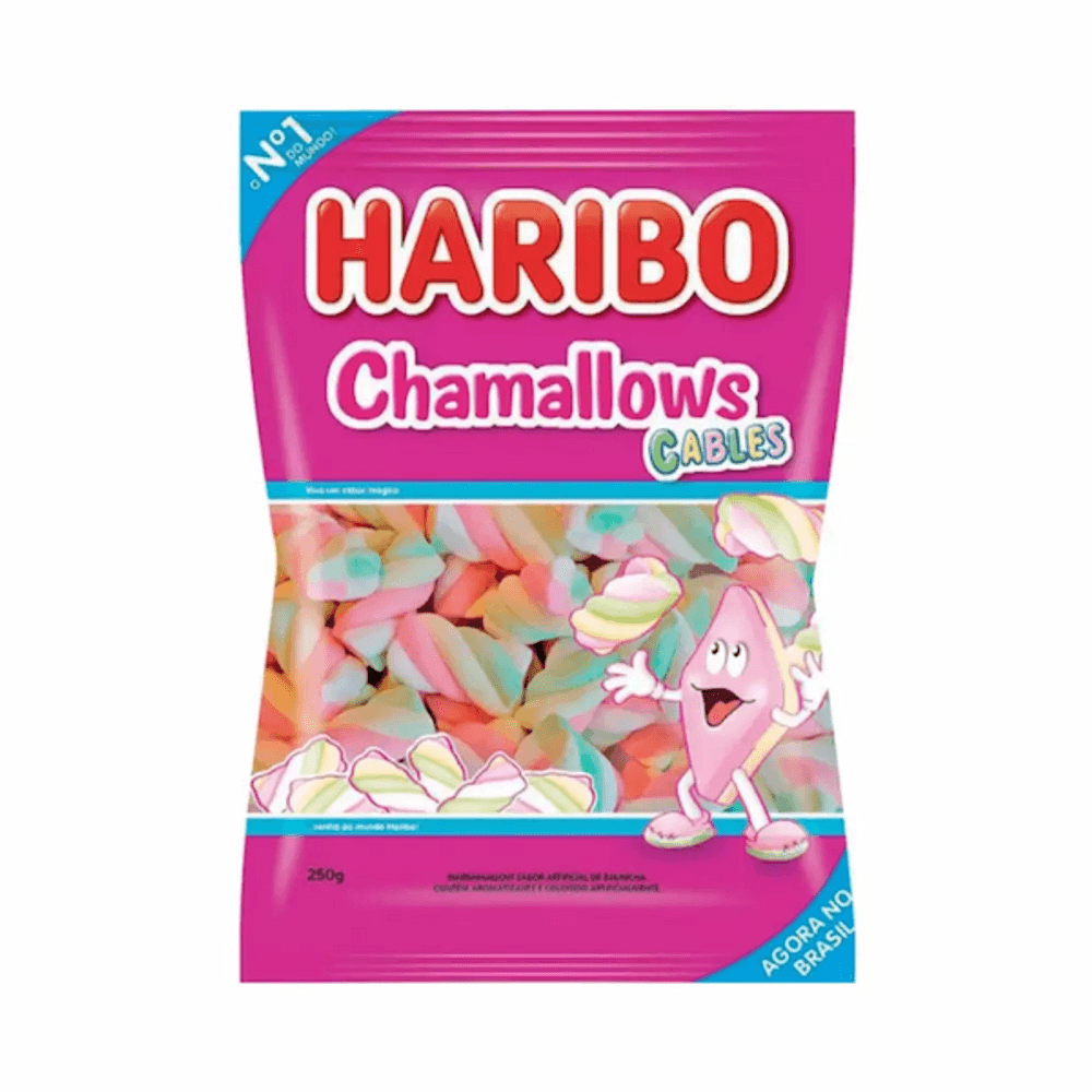 MARSHMALLOW HARIBO 250G CABLES cordeiro supermercado