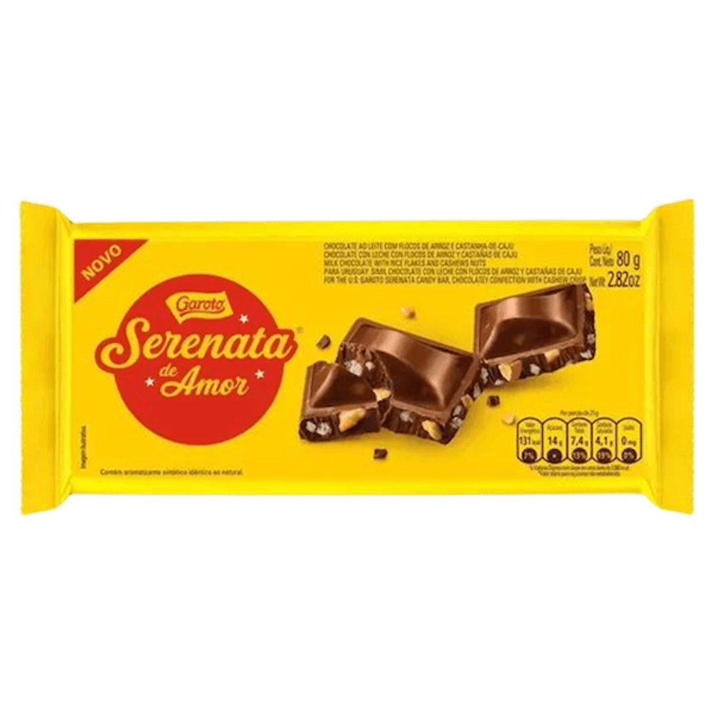 CHOCOLATE BARRA GAROTO 80G SERENATA DE AMOR cordeiro supermercado