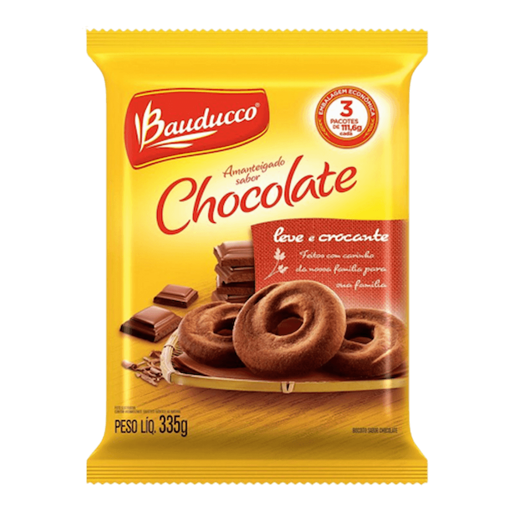 Biscoito Bauducco Doce Chocolate 335g - Carone