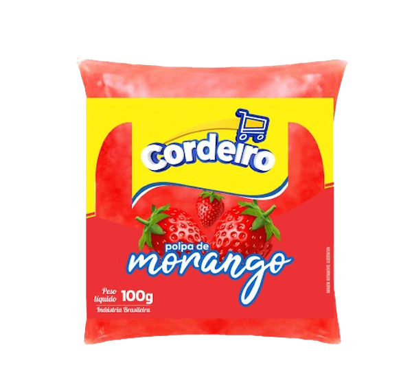 POLPA DE FRUTA CORDEIRO MORANGO 100G