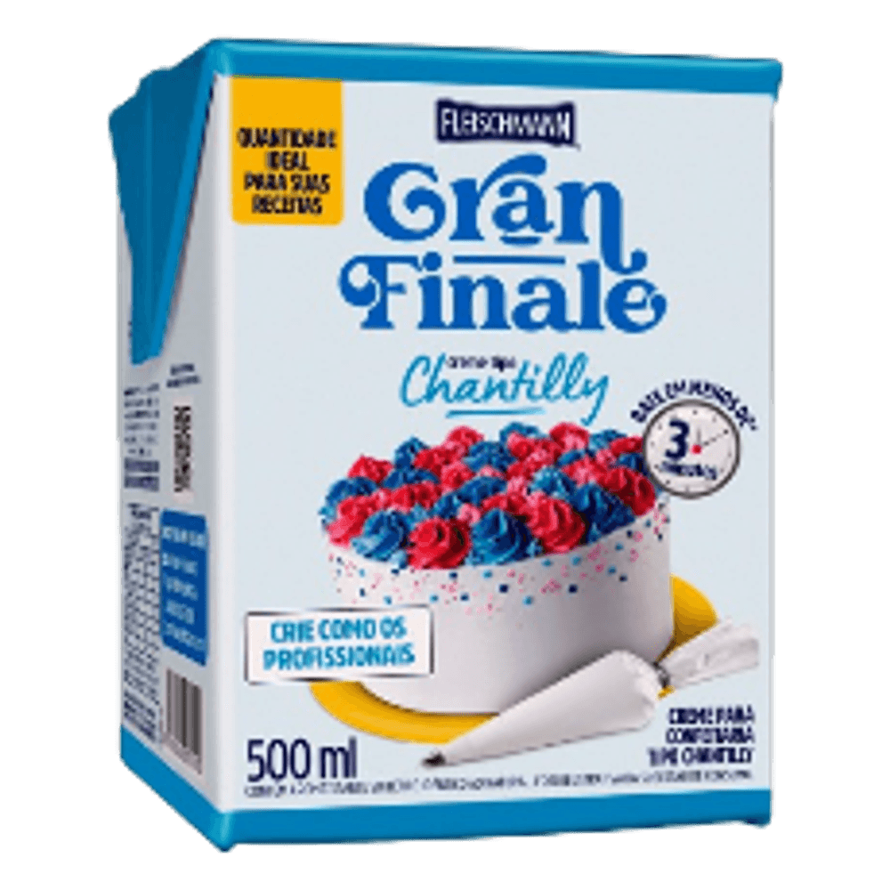 CREME CHANTILLY GRAN FINALE 500ML cordeiro supermercado
